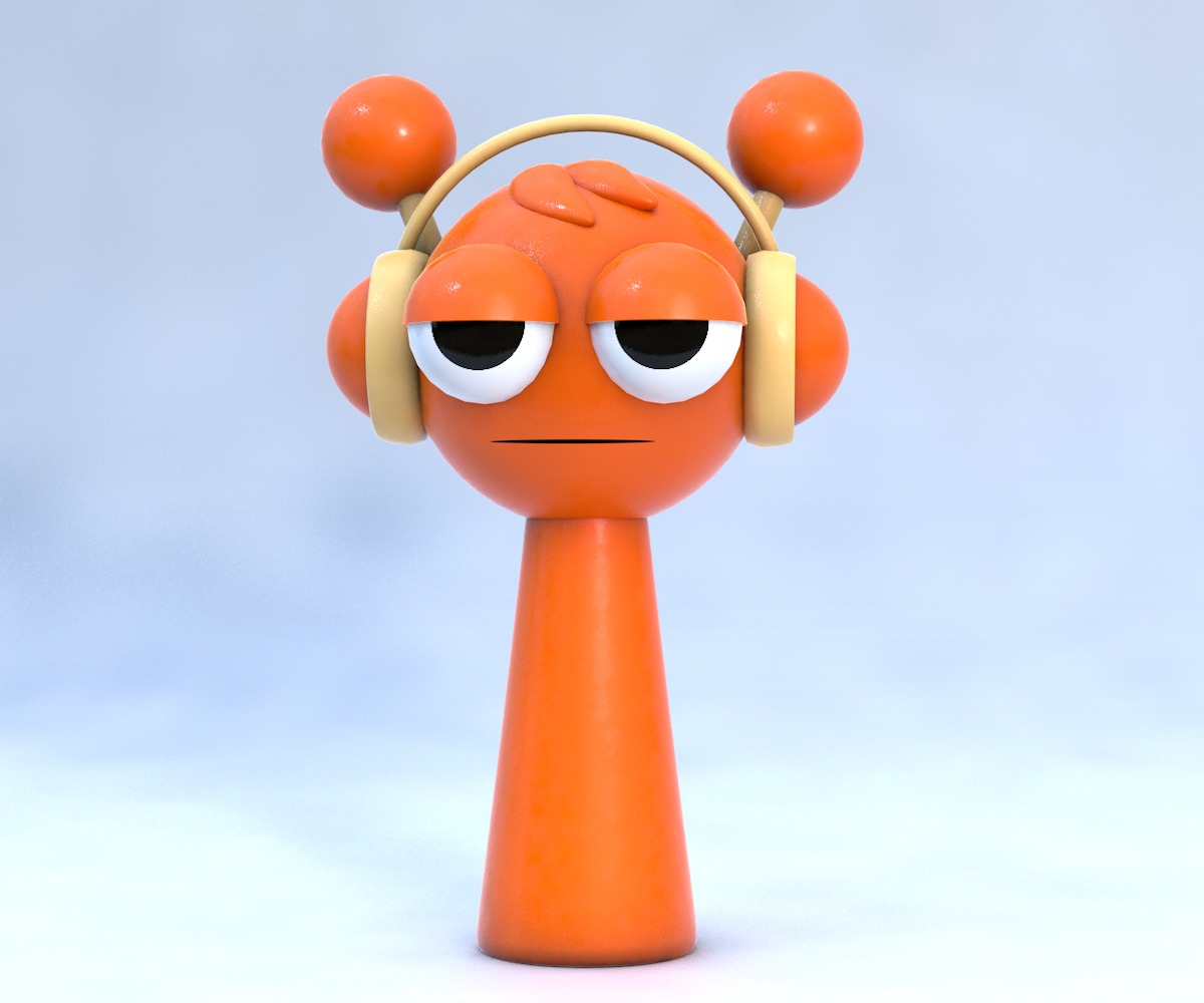 Oren Sprunki Incredibox 3D Character Model Low-poly 3D model_3