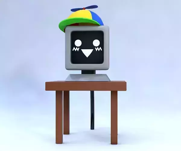 Mr Fun Computer Sprunki Incredibox 3D Character Model