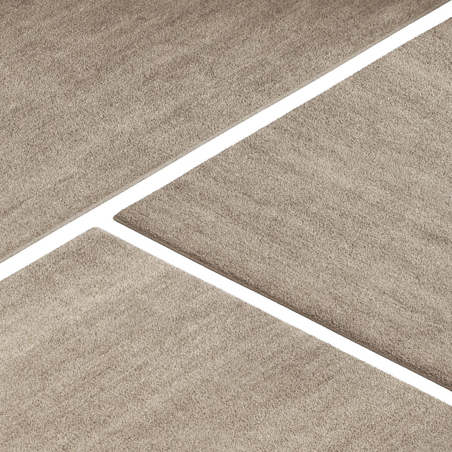 Carpet set 3132 - Wool Beige Rug - 4k 3D model_2