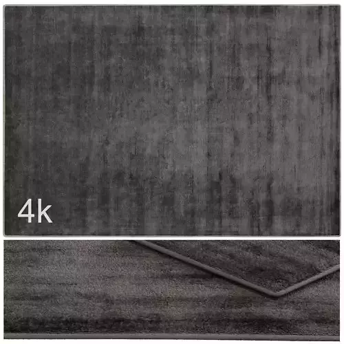 Carpet set 3132 - Wool Black Rug - 4k