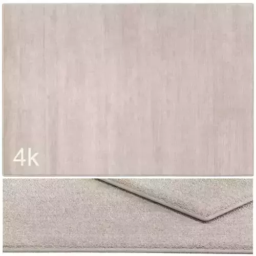 Carpet set 3130 - Wool Soft Beige Rug - 4k