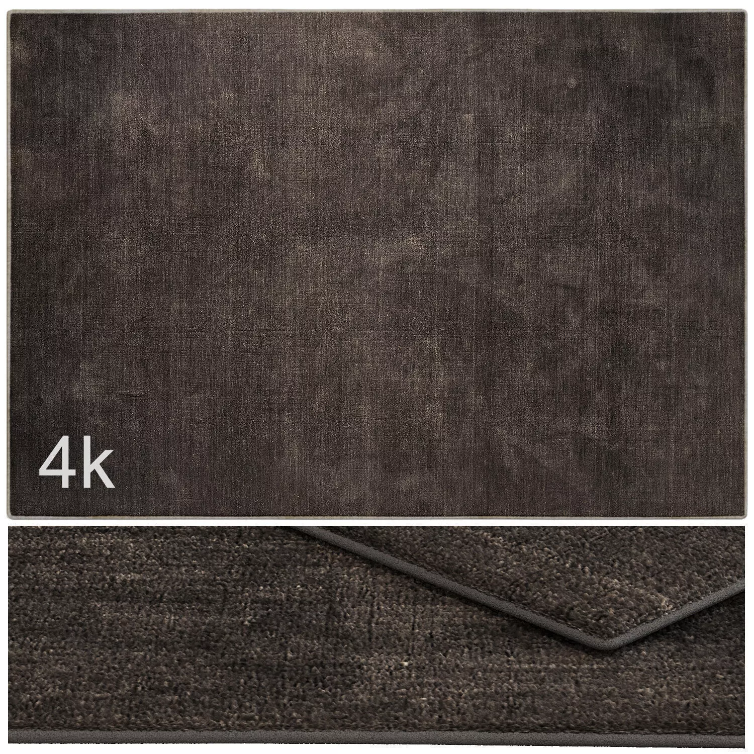Carpet set 3129 - Wool Brown Rug - 4k 3D model_0