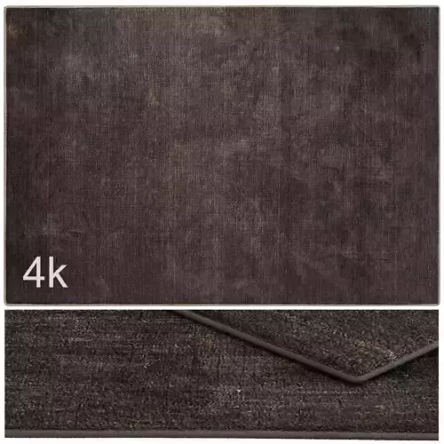 Carpet set 3129 - Wool Brown Rug - 4k