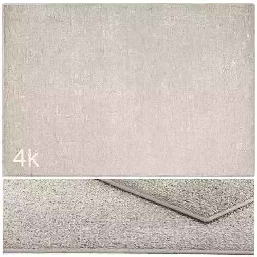 Carpet set 3128 - Wool Light Beige Rug - 4k