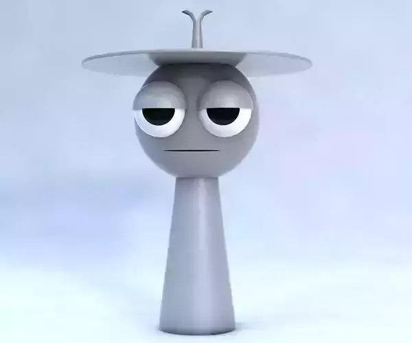 Clukr Sprunki Incredibox 3D Character Model