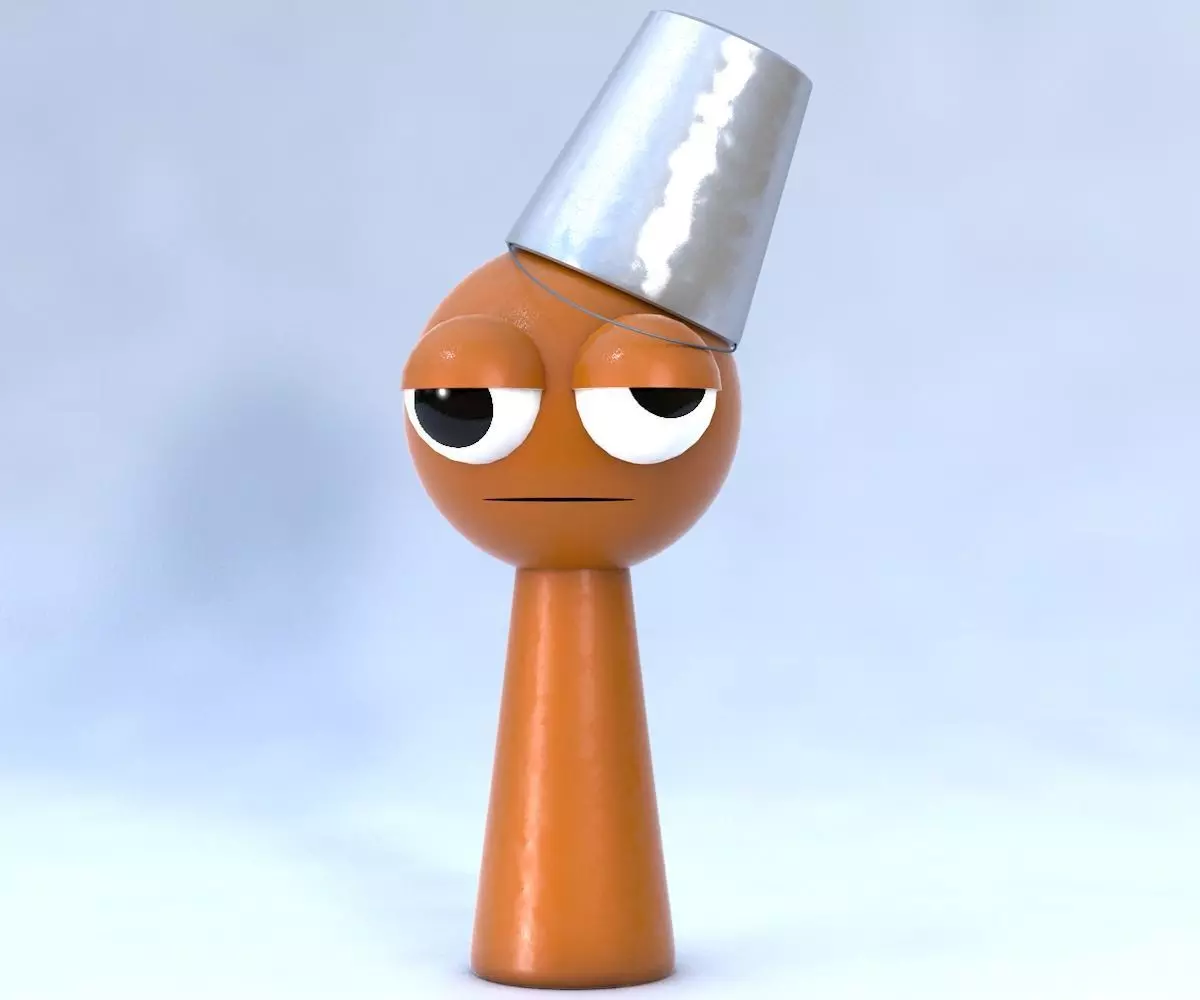 Brud Sprunki Incredibox 3D Character Model Low-poly 3D model