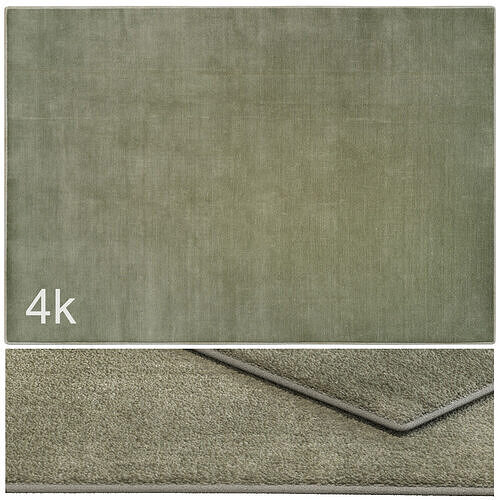 Carpet set 3103 - Wool Green Rug - 4k 3D model