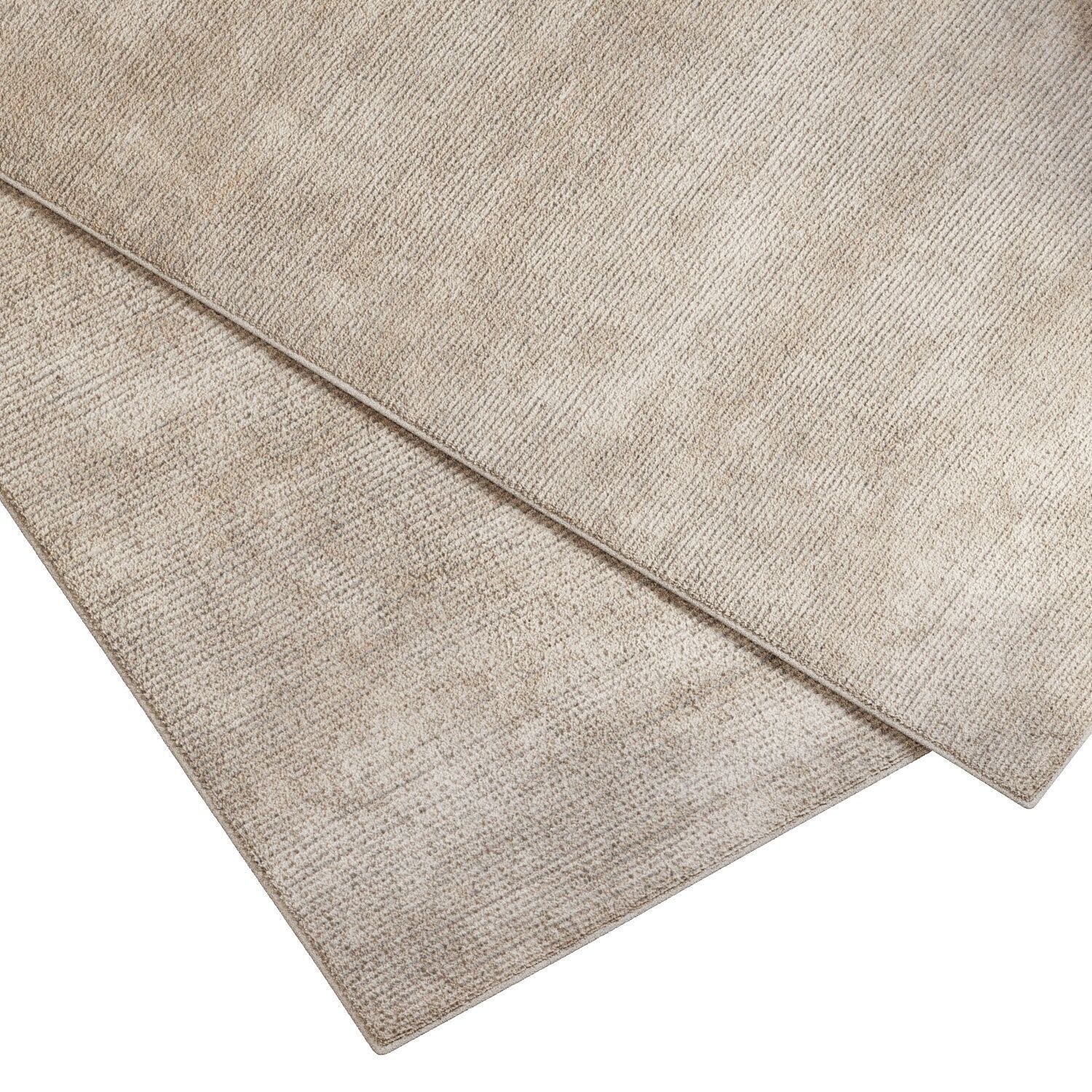 Carpet set 9101 - Wool Beige Rug - 4k 3D model_3