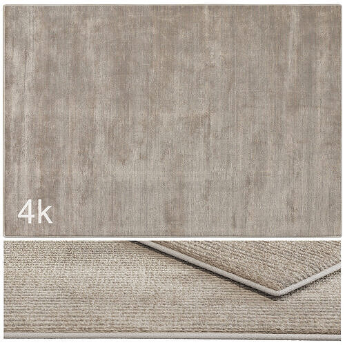Carpet set 9101 - Wool Beige Rug - 4k 3D model