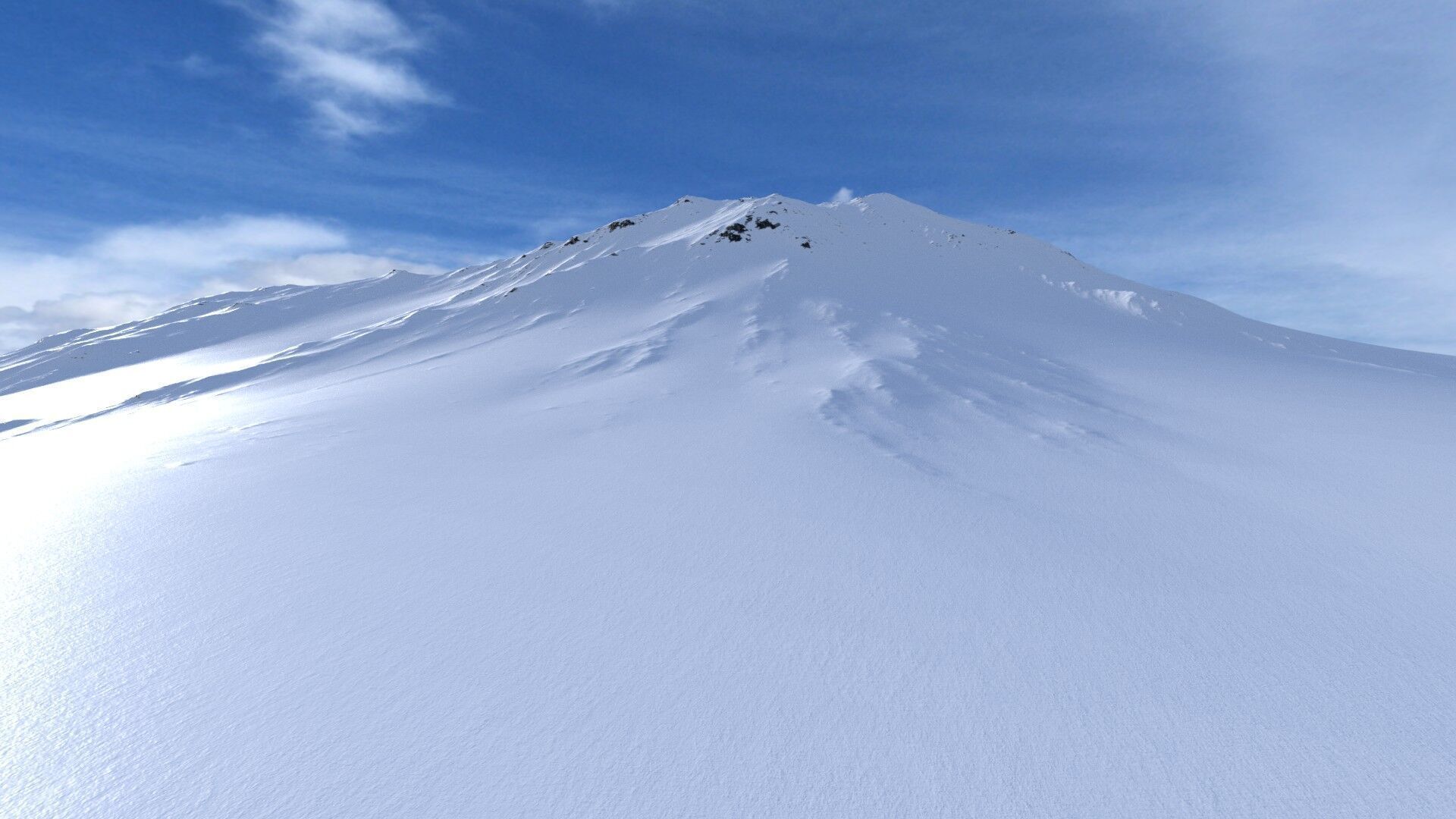 Snow Mountain 02 Low-poly 3D model_7