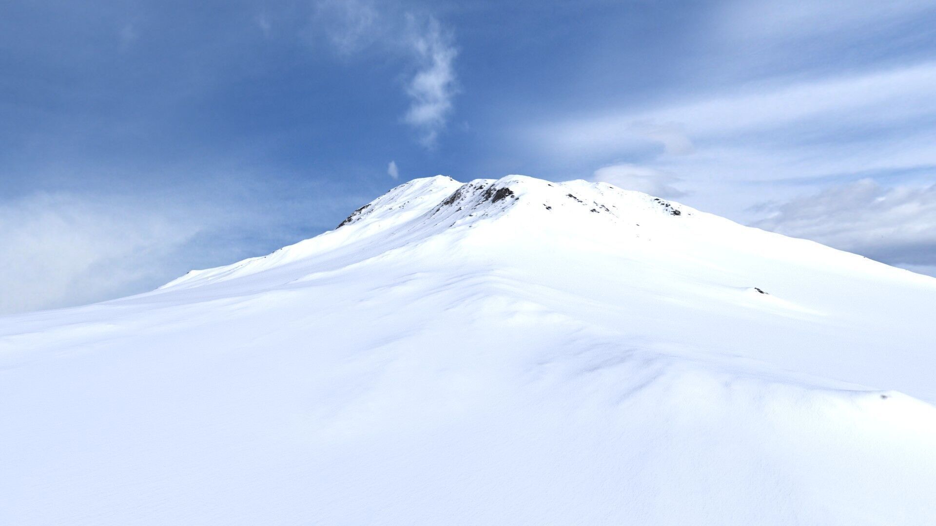 Snow Mountain 02 Low-poly 3D model_4