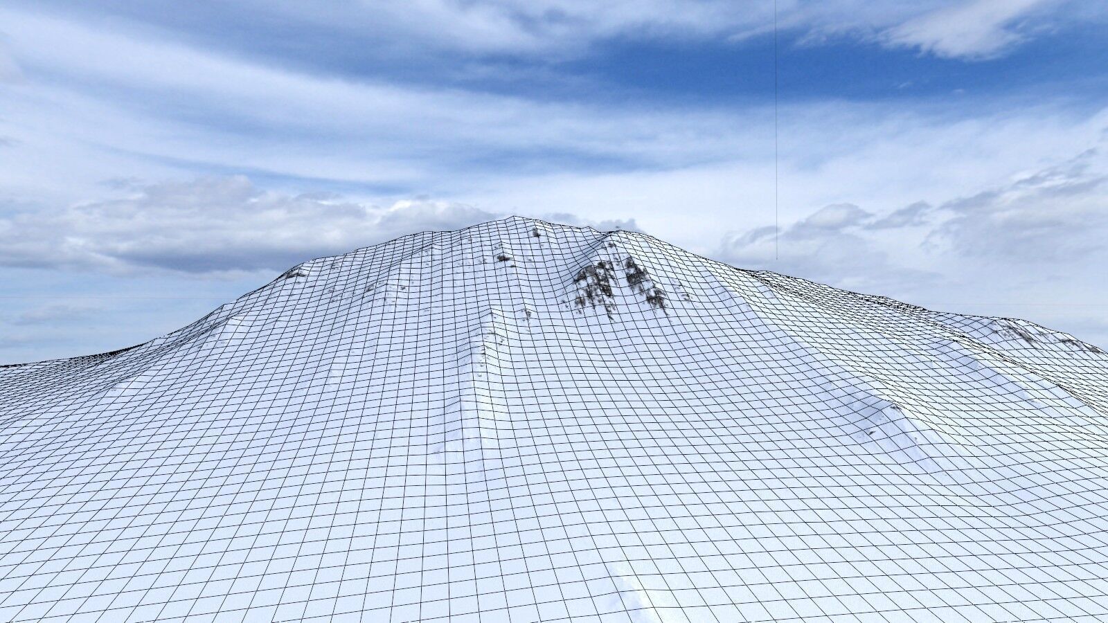 Snow Mountain 02 Low-poly 3D model_10