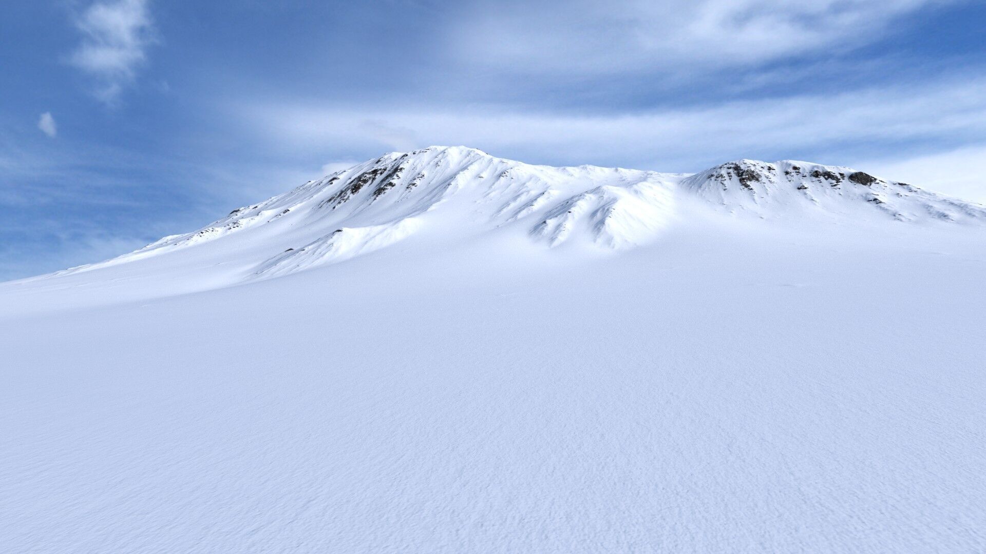 Snow Mountain 02 Low-poly 3D model_2