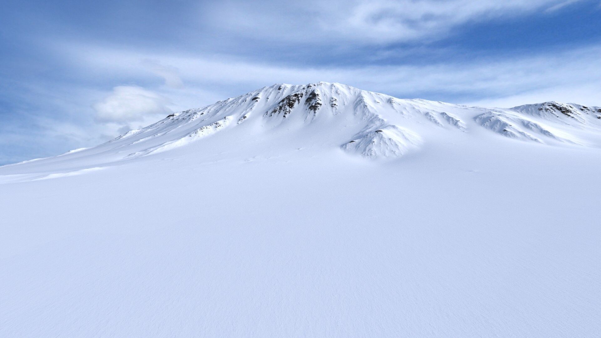 Snow Mountain 02 Low-poly 3D model_1