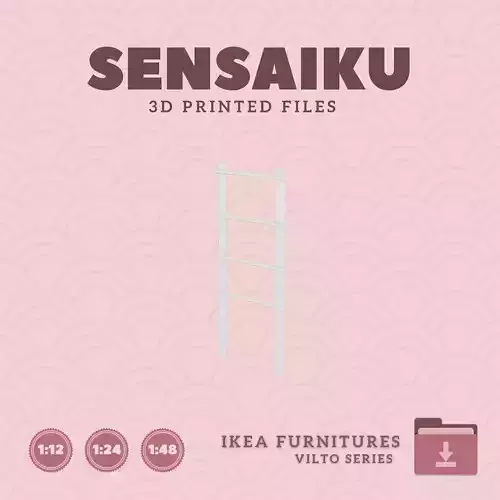 VILTO Towel Stand for Dollhouse - IKEA - 3D Print 3D print model