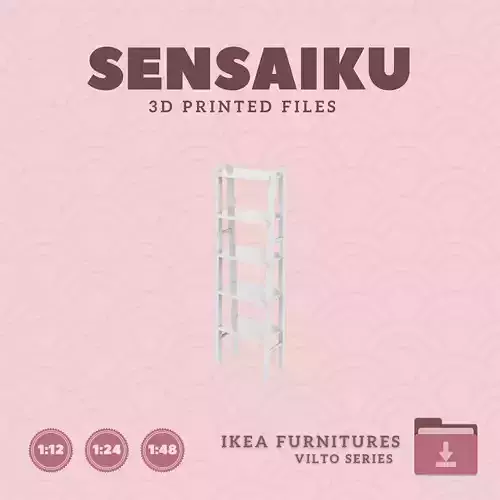 VILTO Shelf Unit for Miniature Dollhouse - IKEA - 3D Print