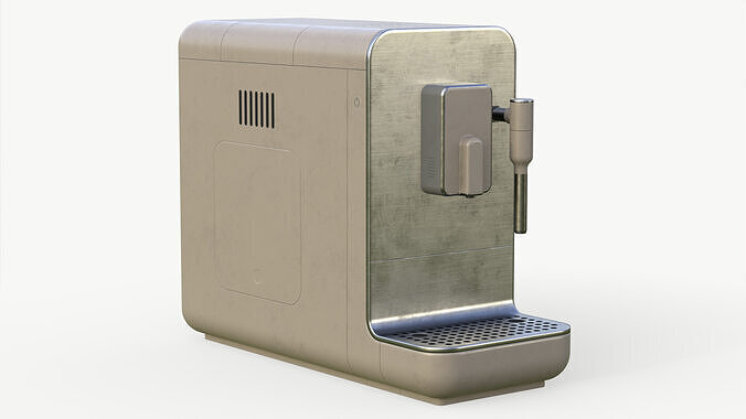 Coffee machine 4 PBR game ready asset Low-poly 3D model