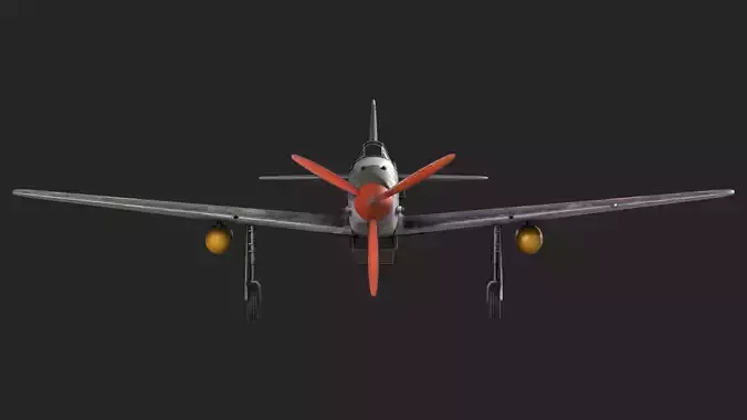 Kawasaki Ki-61-I 3D Model