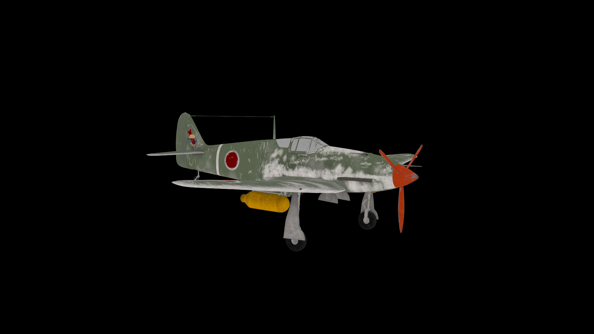 Kawasaki Ki-61-I 3D Model 3D model_6