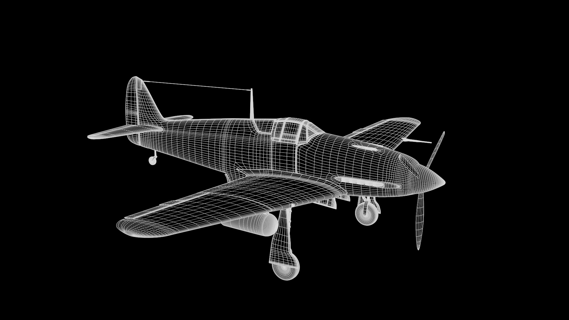 Kawasaki Ki-61-I 3D Model 3D model_7