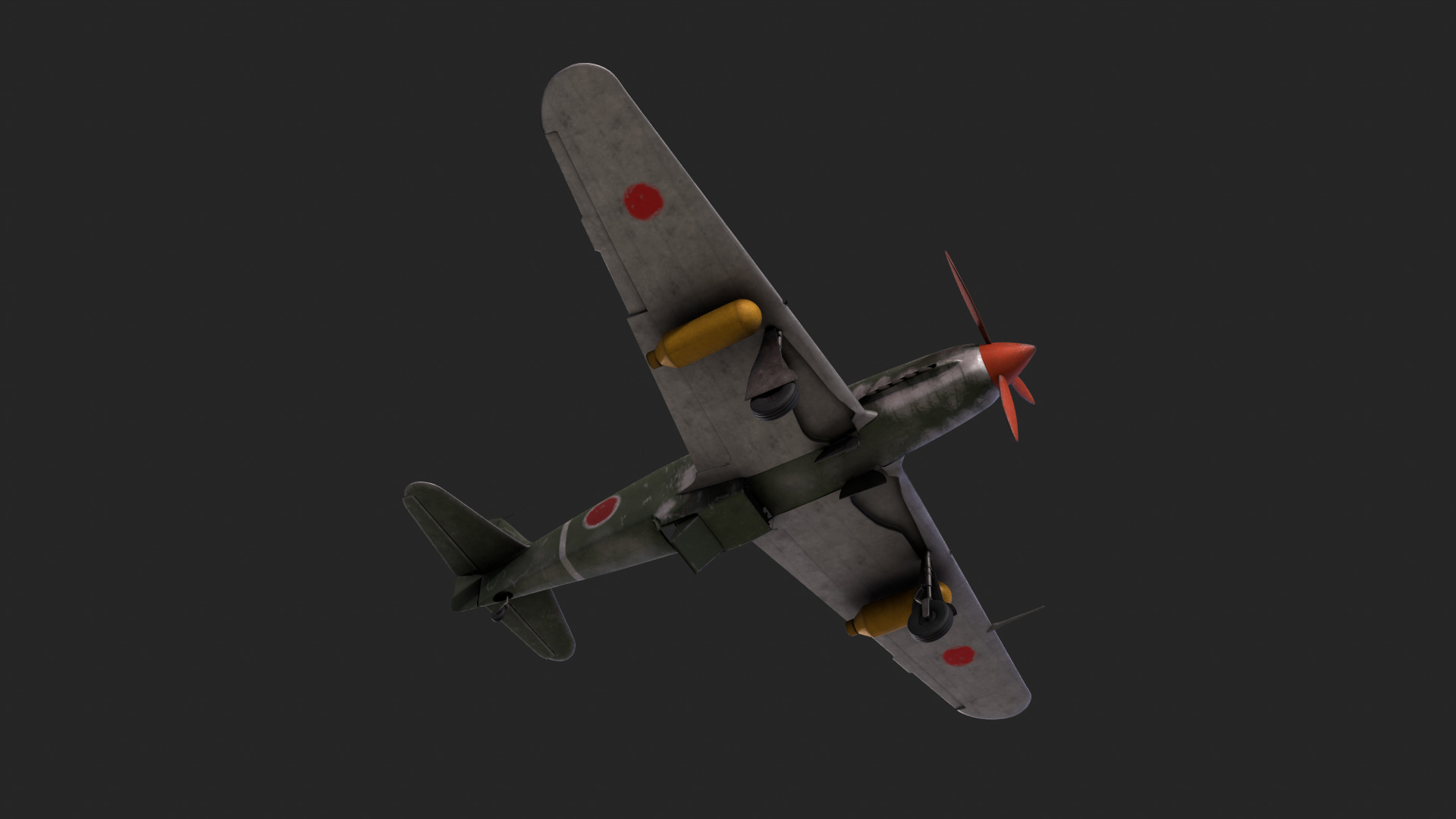 Kawasaki Ki-61-I 3D Model 3D model_5
