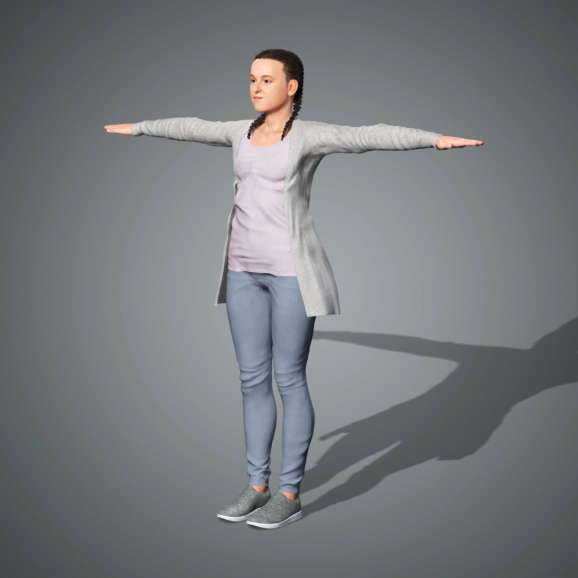 Bella Ramsey Character 3D Model Low-poly 3D model_8