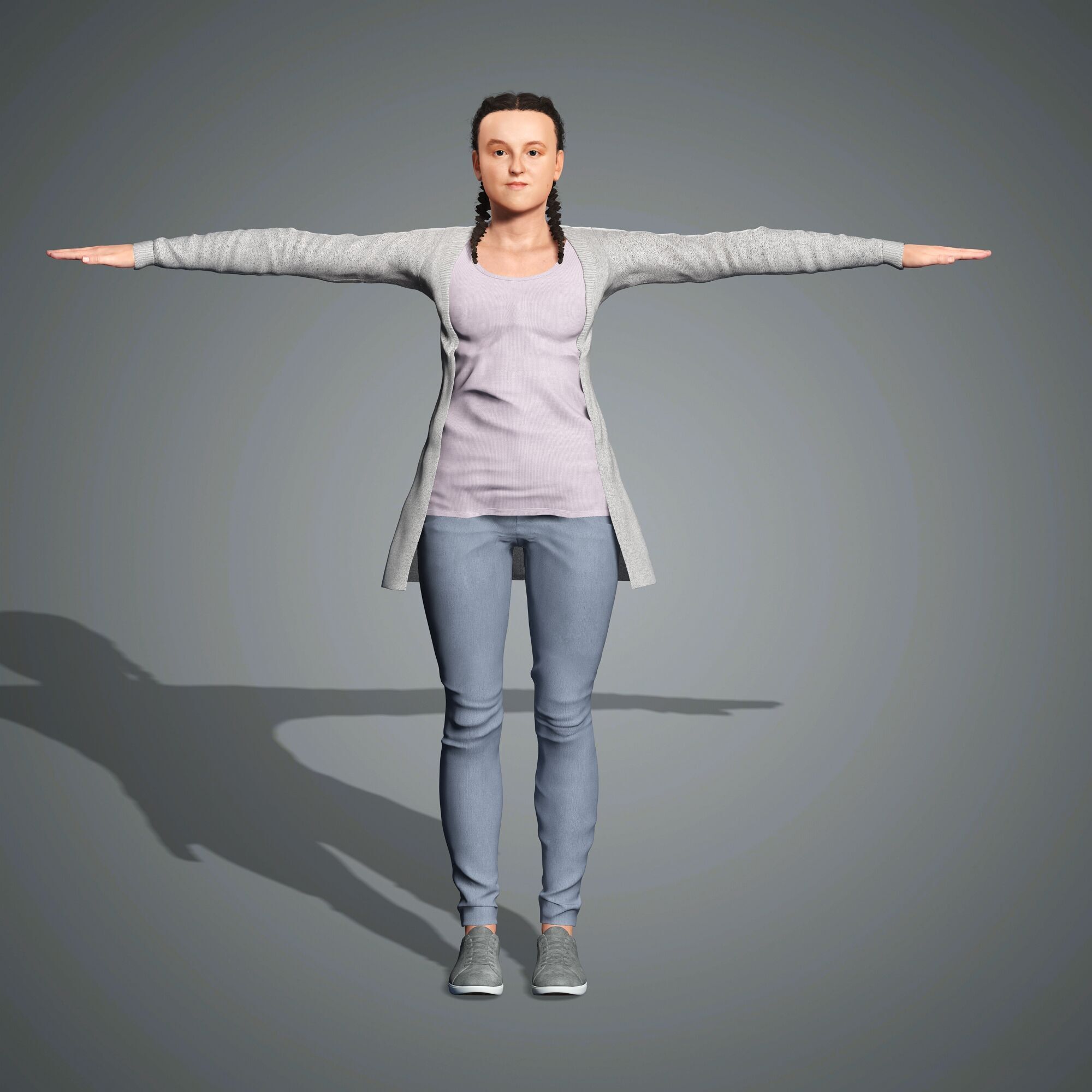 Bella Ramsey Character 3D Model Low-poly 3D model_13