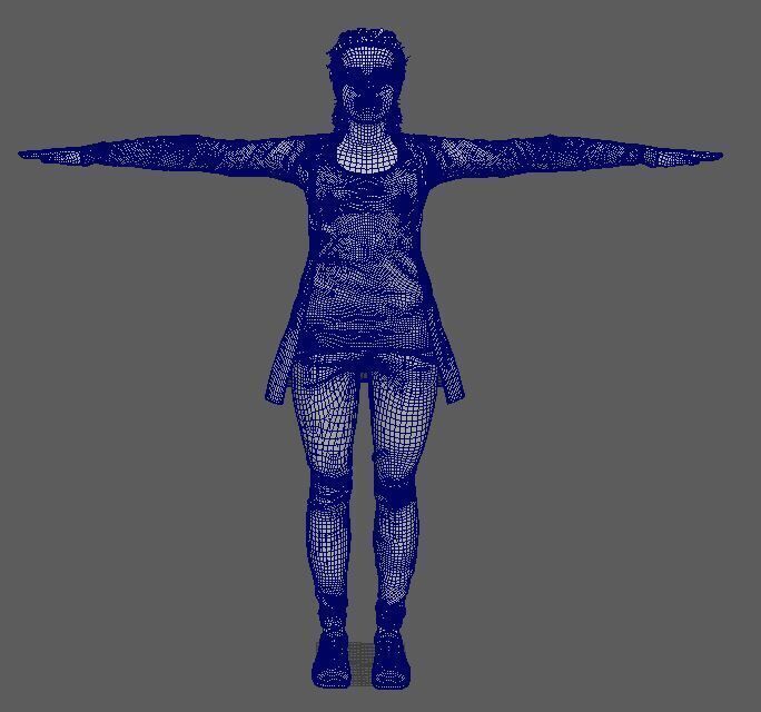 Bella Ramsey Character 3D Model Low-poly 3D model_19