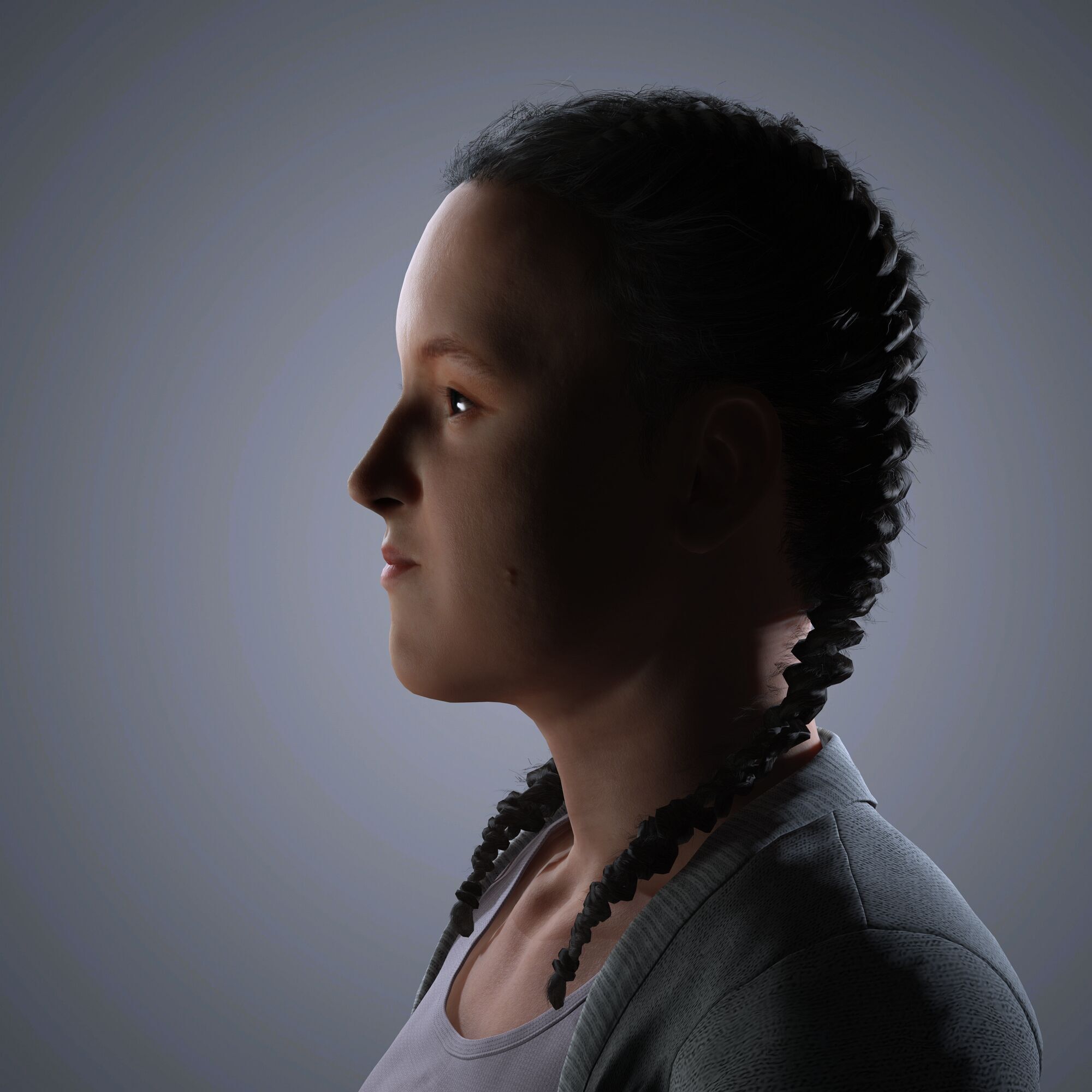 Bella Ramsey Character 3D Model Low-poly 3D model_3