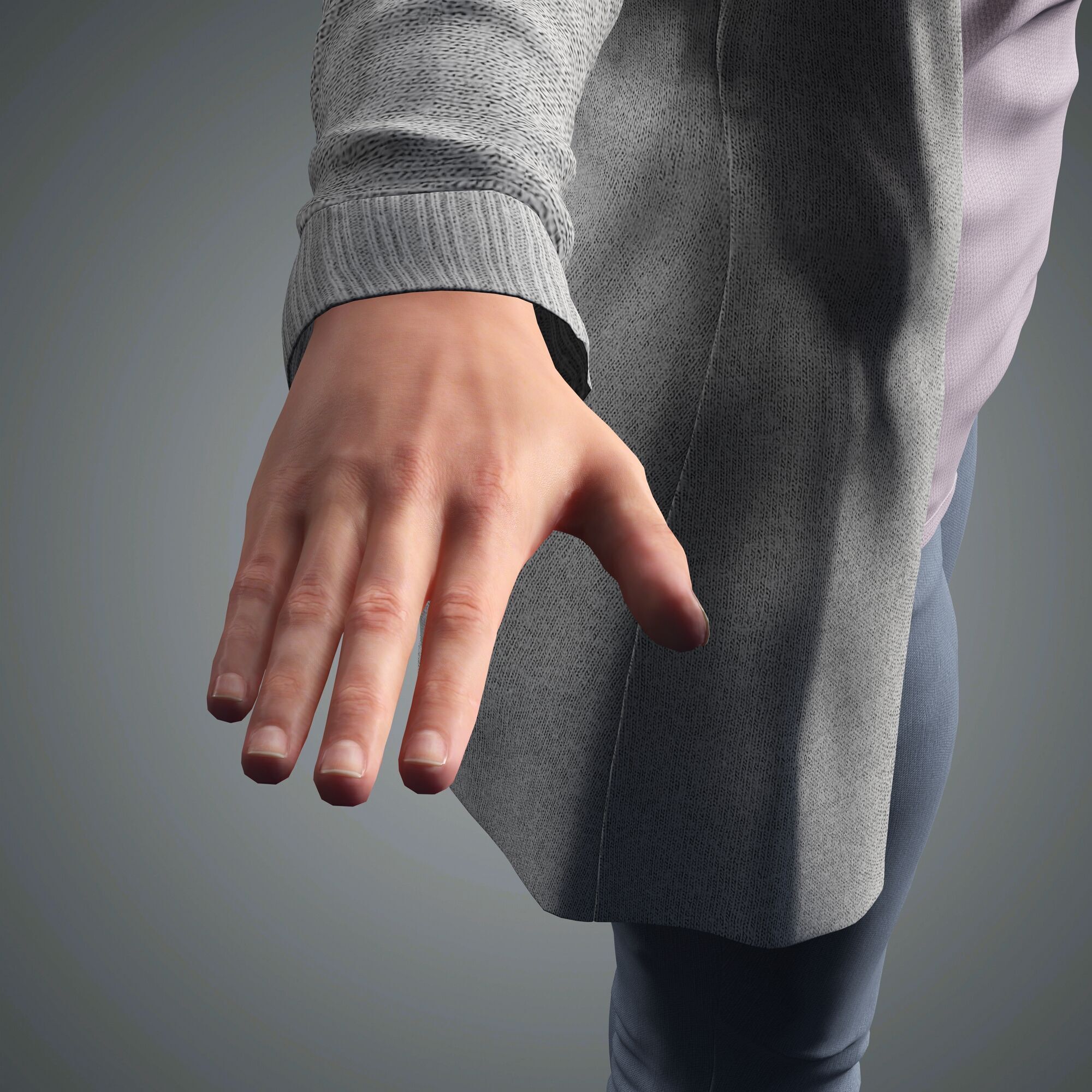 Bella Ramsey Character 3D Model Low-poly 3D model_12