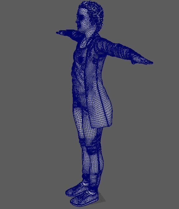 Bella Ramsey Character 3D Model Low-poly 3D model_16