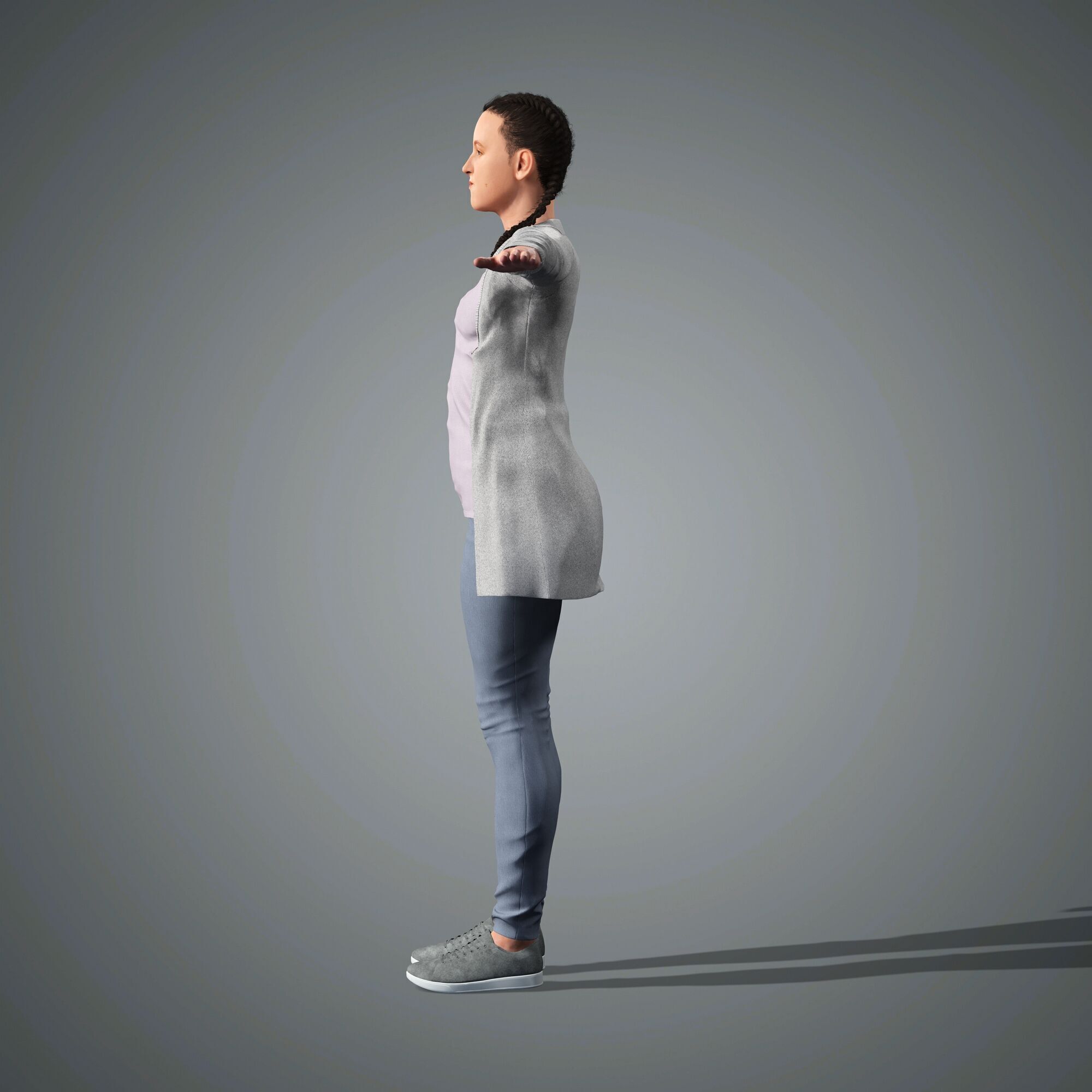 Bella Ramsey Character 3D Model Low-poly 3D model_9