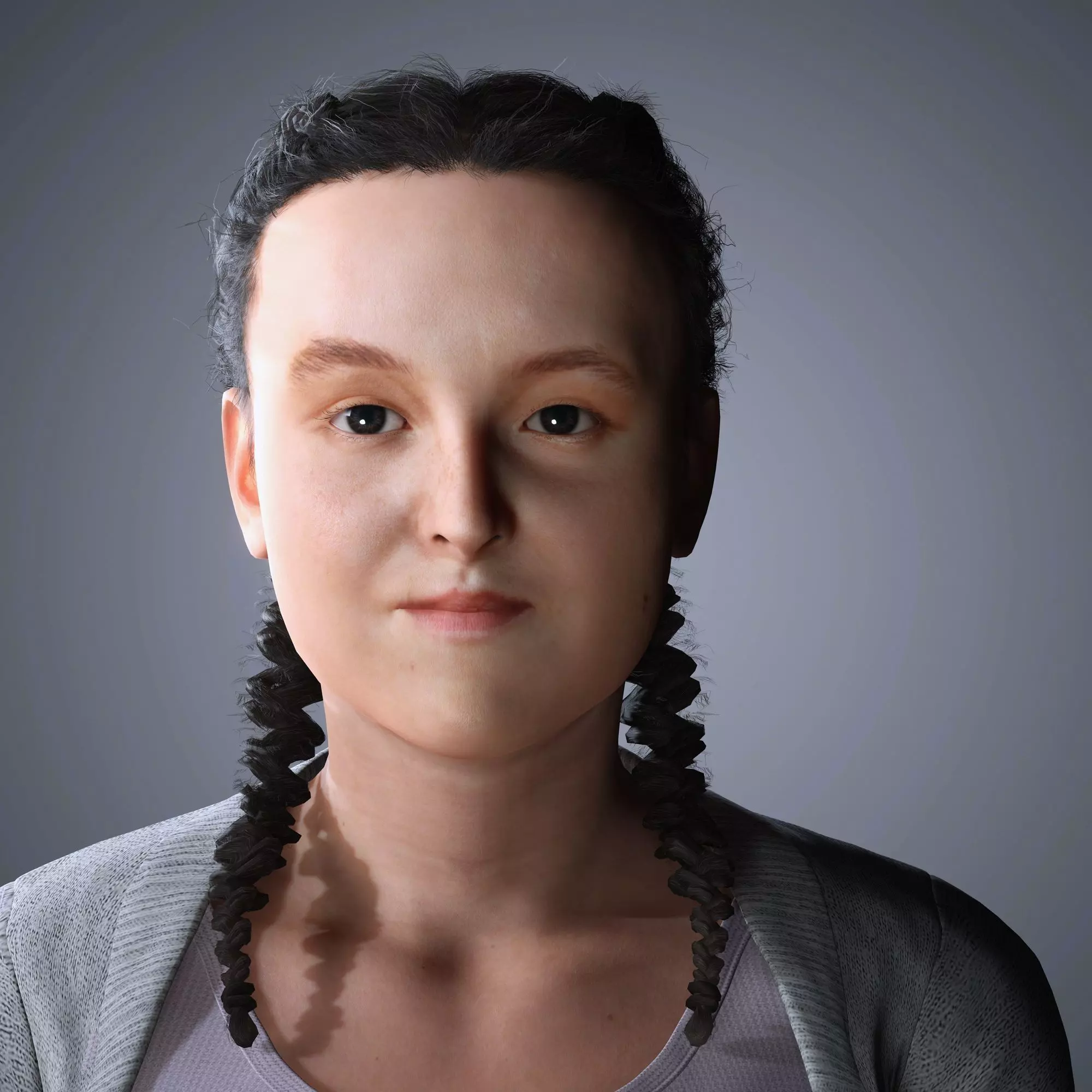 Bella Ramsey Character 3D Model Low-poly 3D model_0