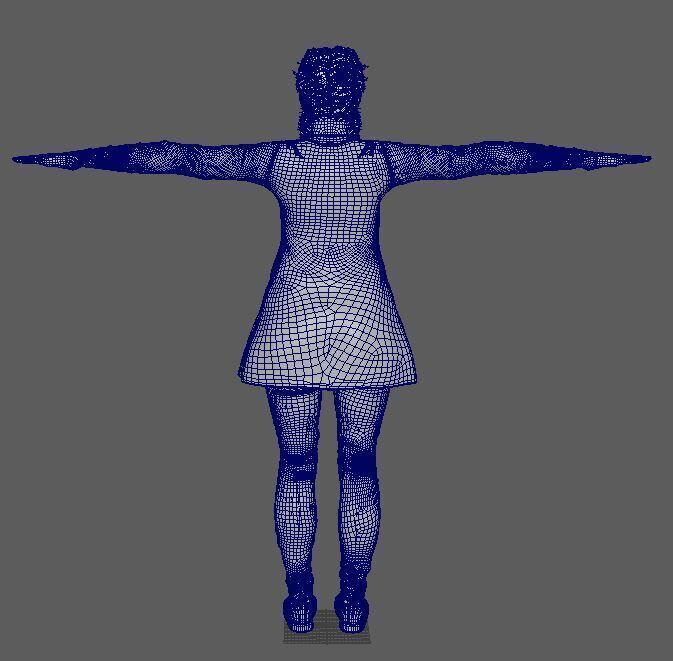 Bella Ramsey Character 3D Model Low-poly 3D model_17