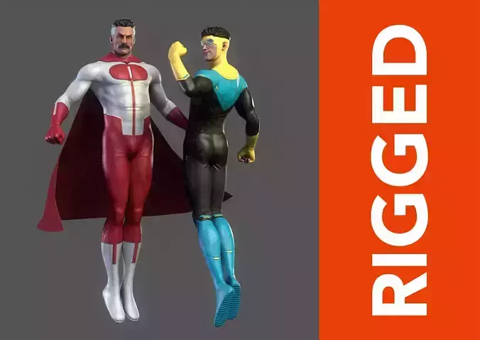 Father and Son 3D Model Collection