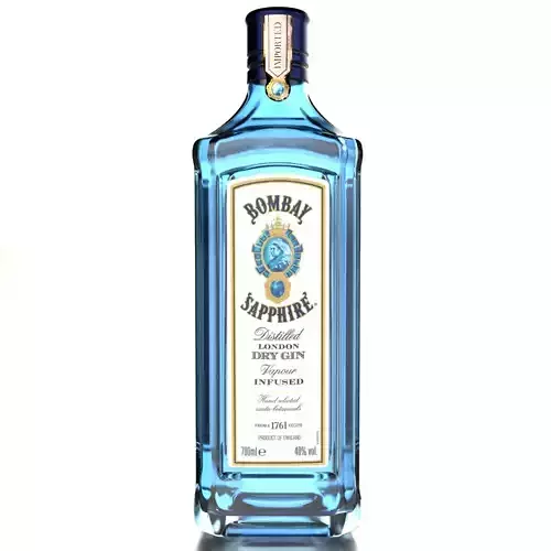 Bombay Sapphire Gin Alcohol Bottle