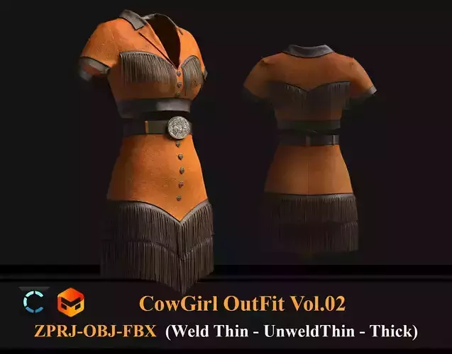 Cow Girl - Women Western Outfit Vol02 