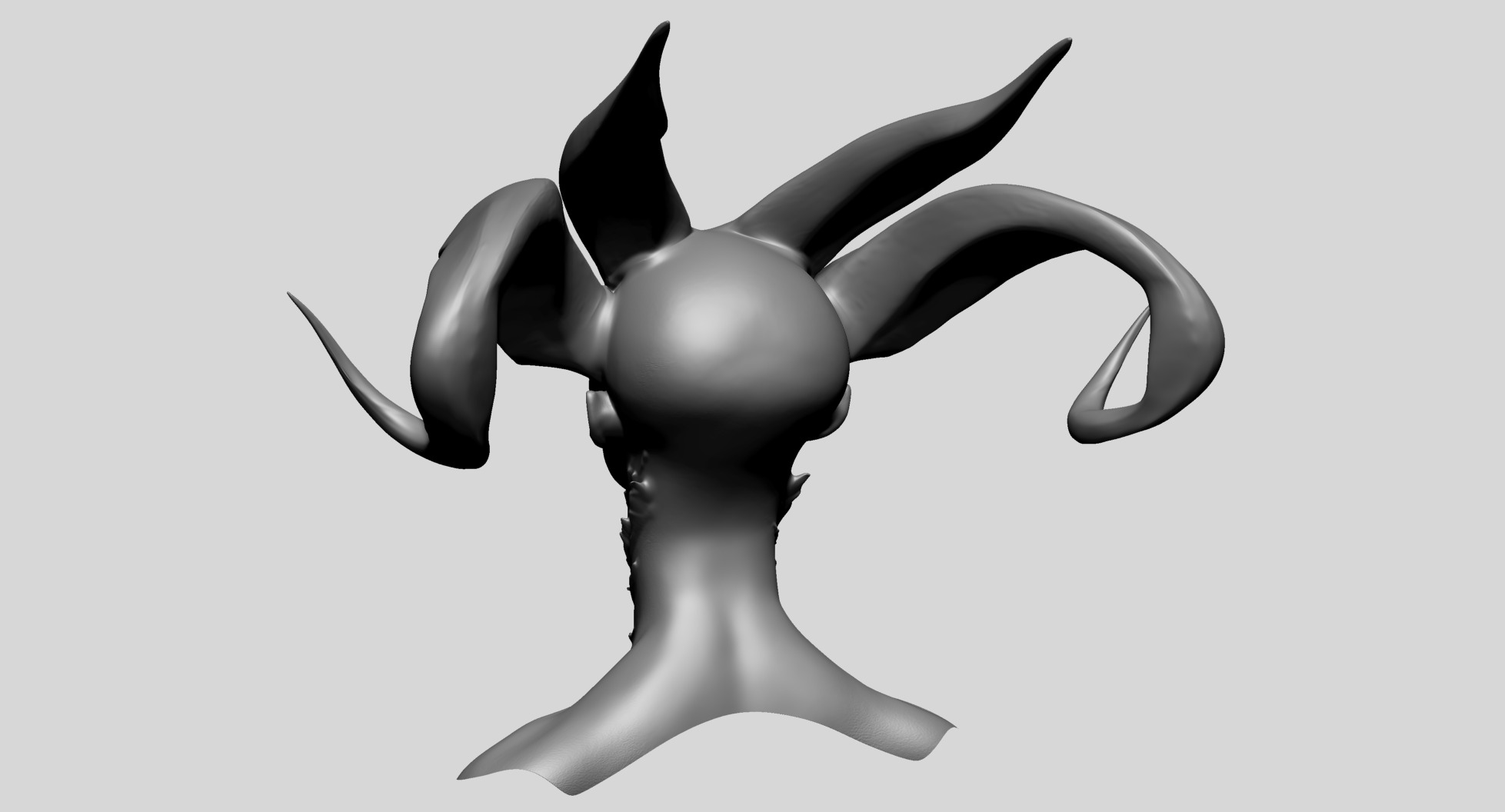 Fantasy Female Bust F 3D model_3