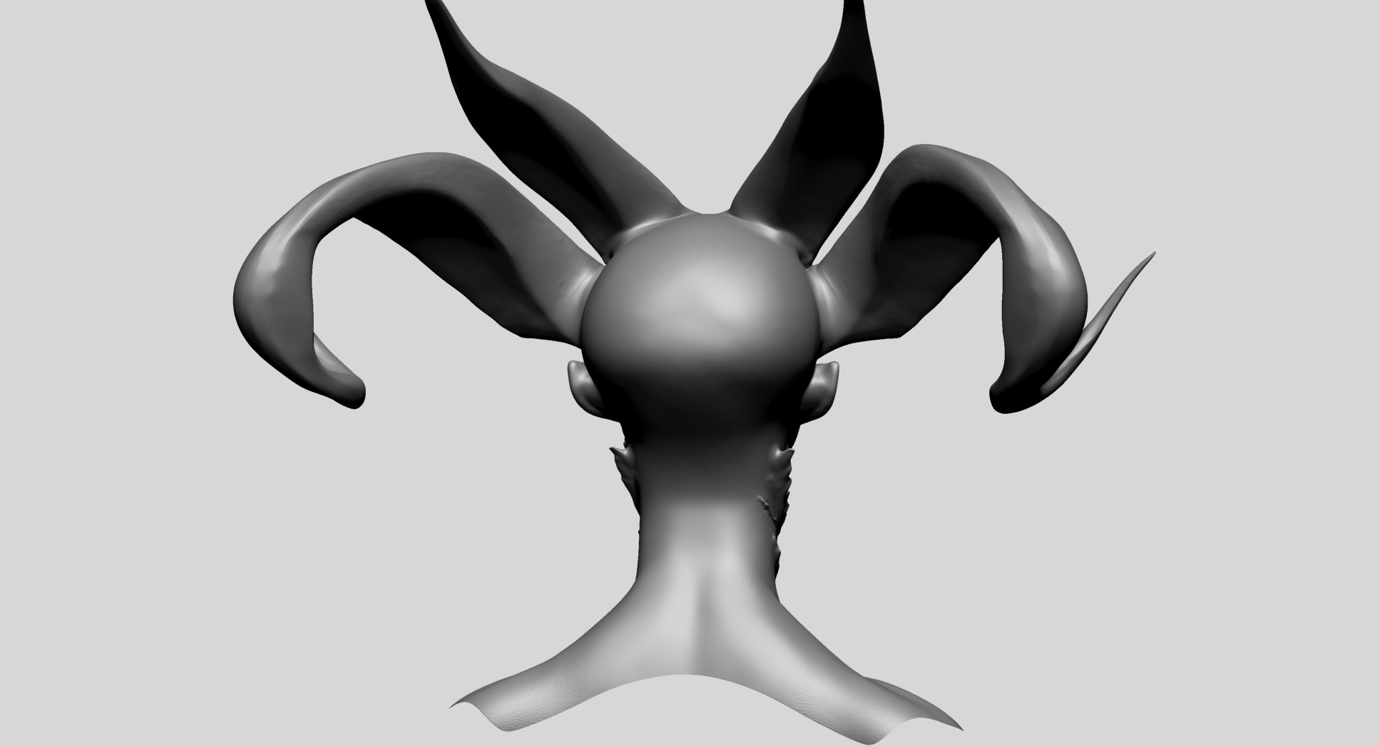 Fantasy Female Bust F 3D model_2