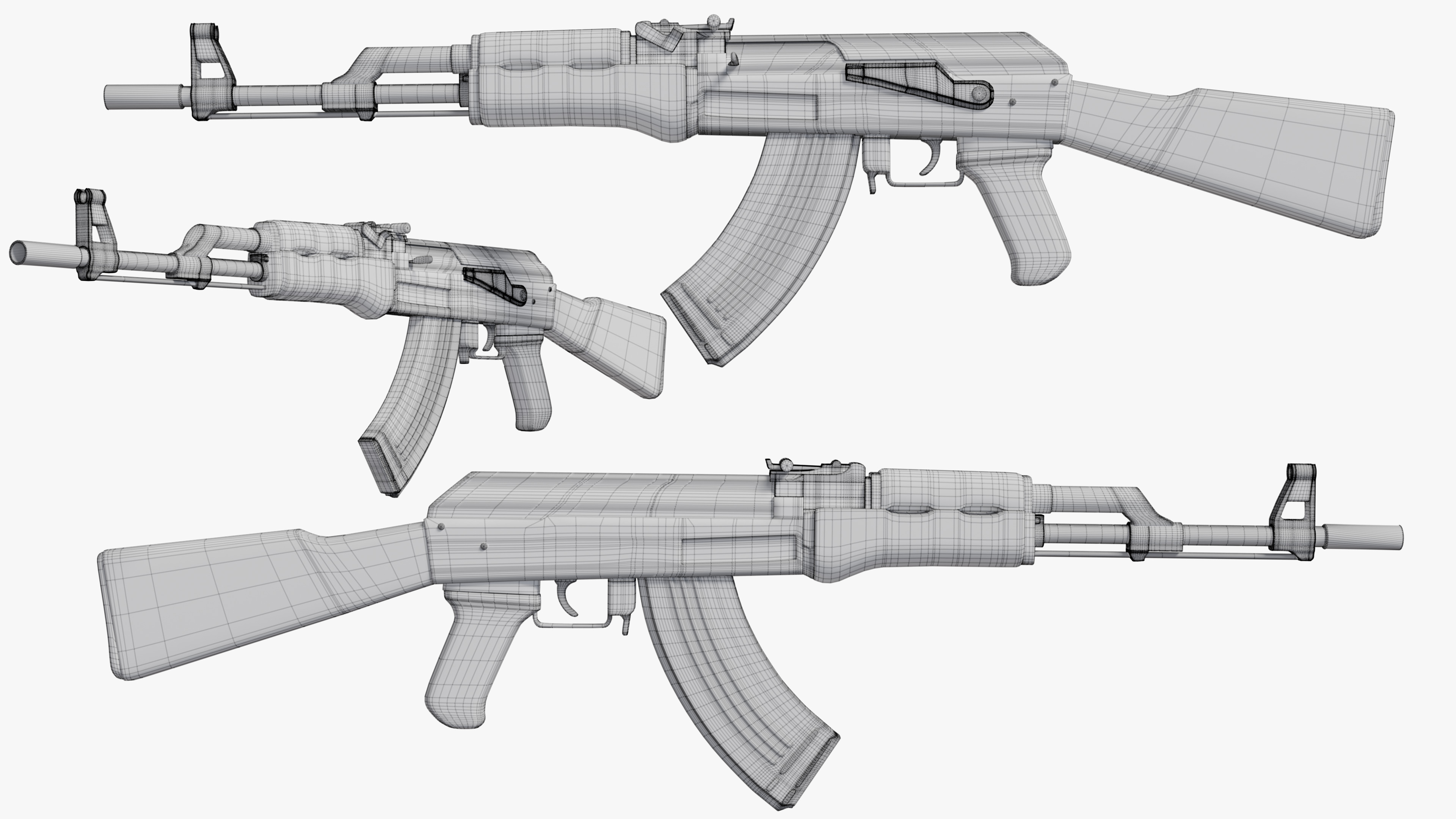 AK-47 3D model_9
