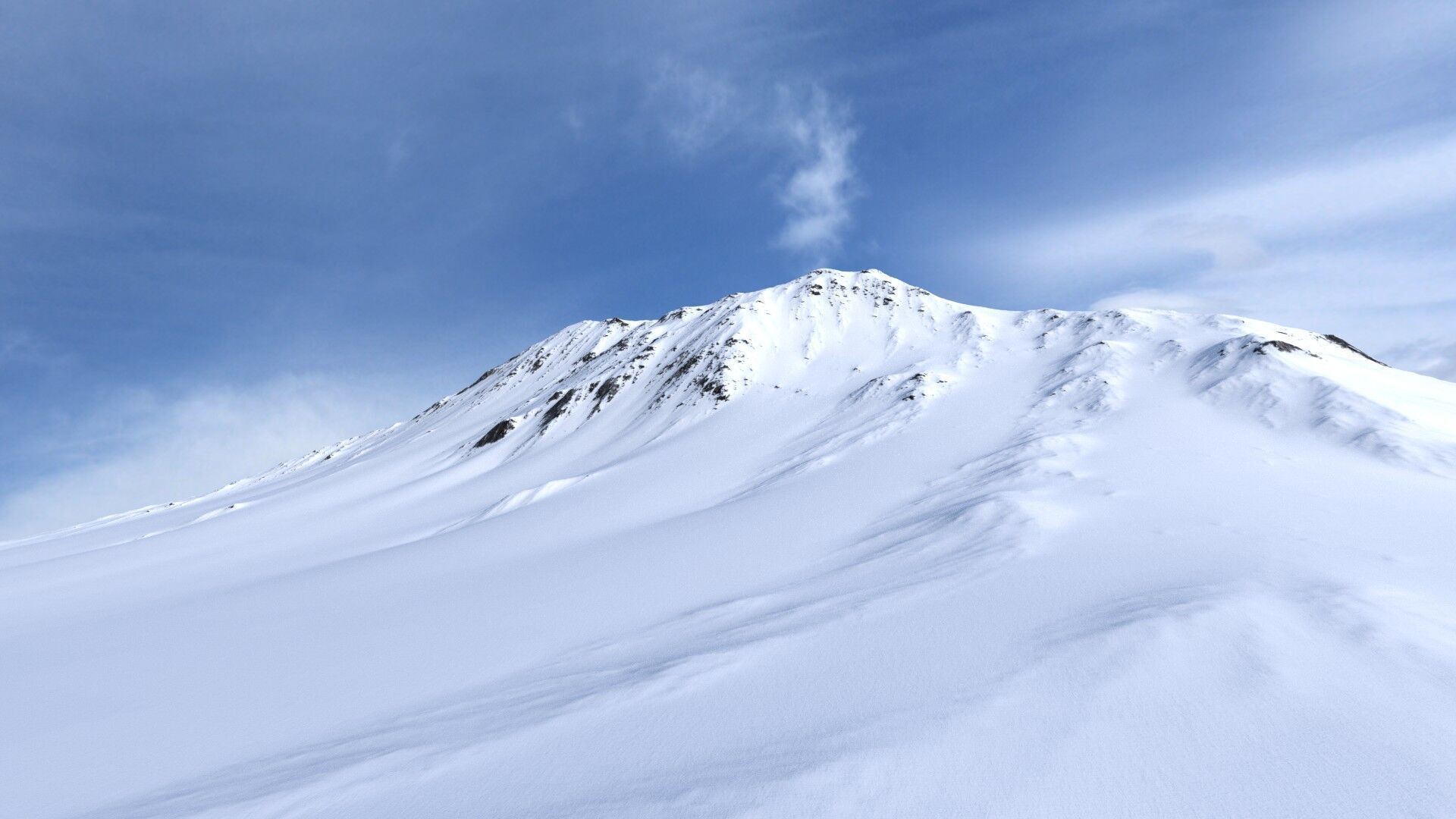 Snow Mountain 03 Low-poly 3D model_2