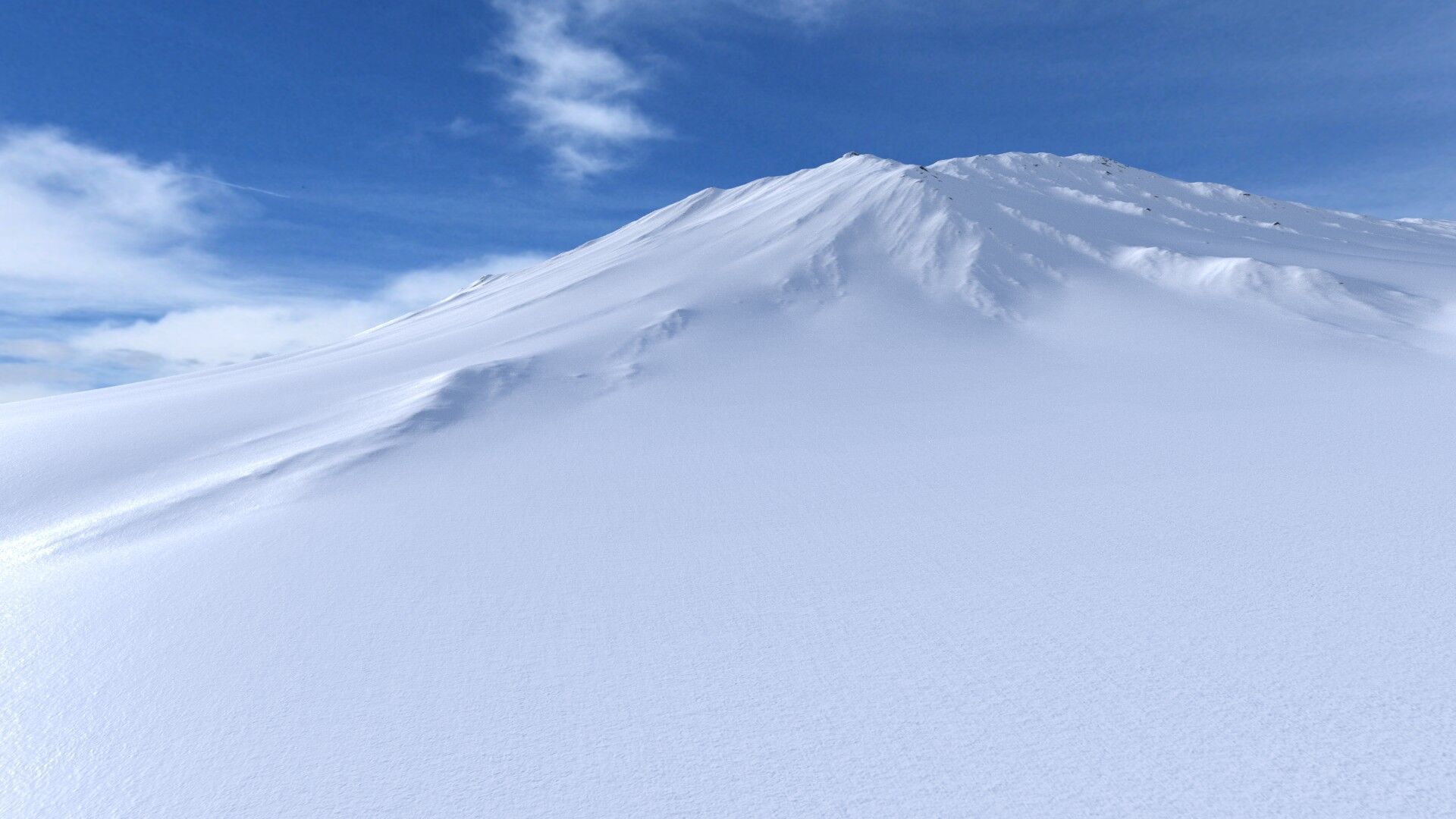 Snow Mountain 03 Low-poly 3D model_9