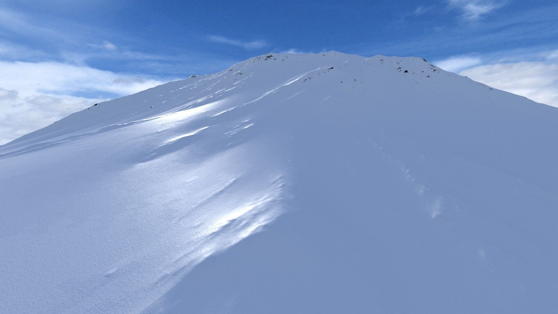 Snow Mountain 03 Low-poly 3D model_6