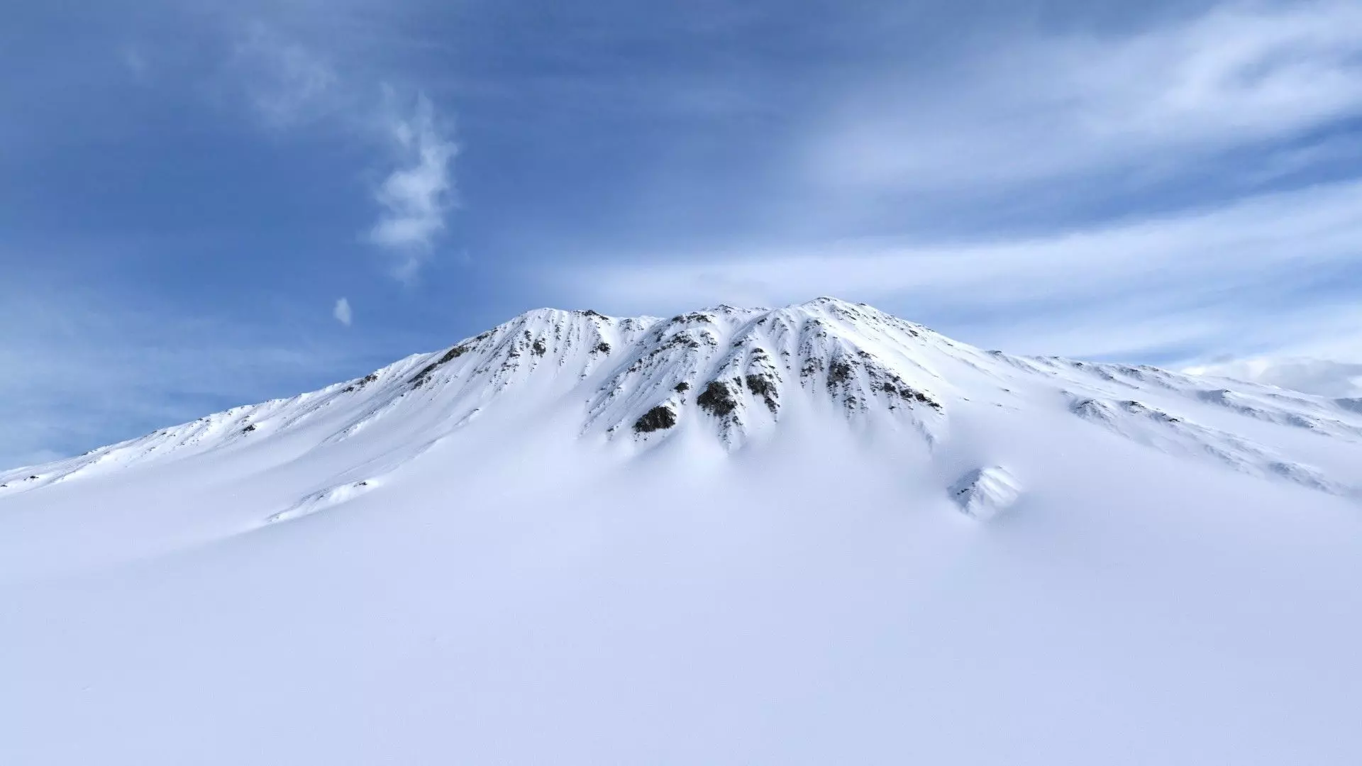 Snow Mountain 03 Low-poly 3D model_0