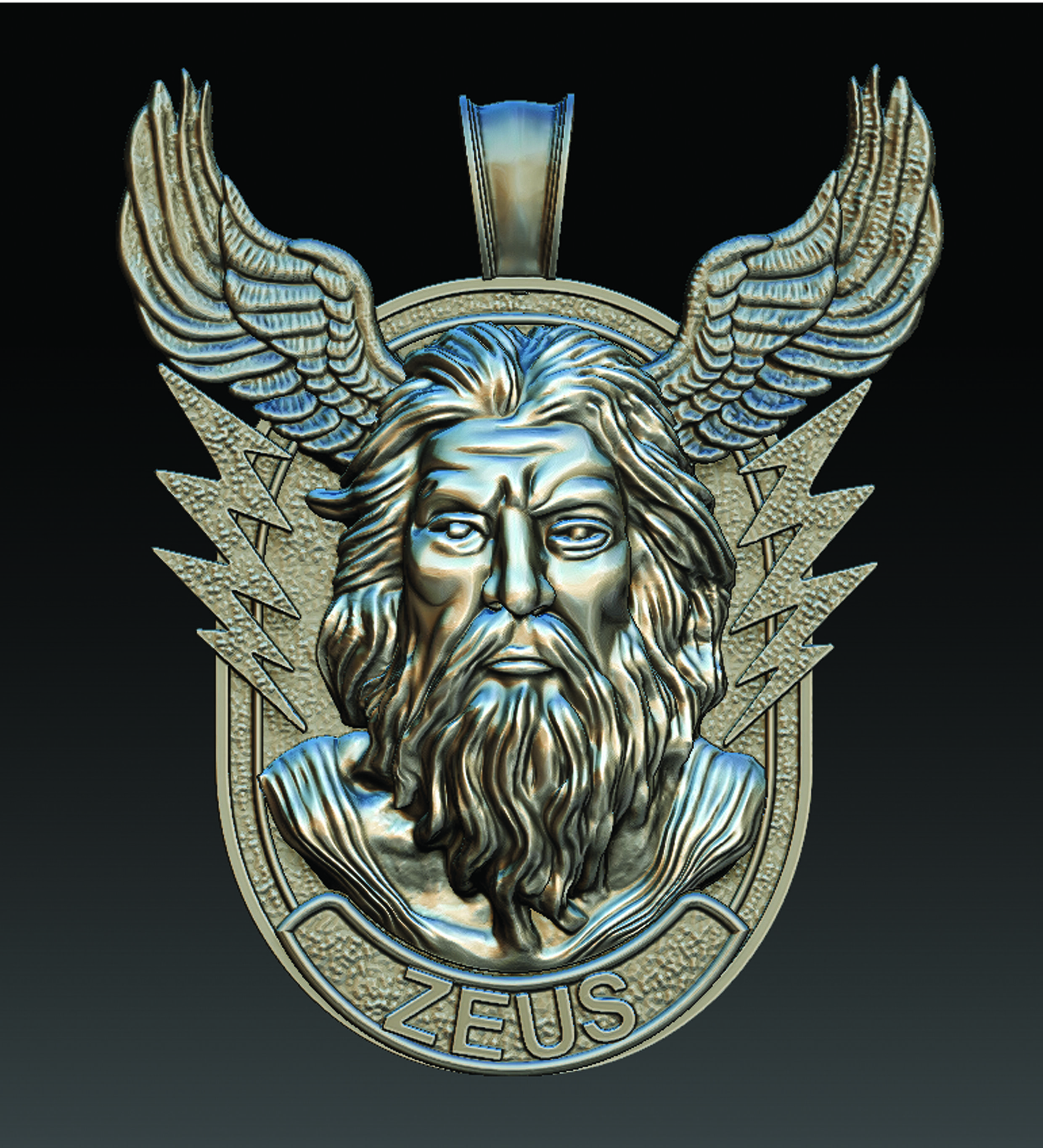 ZEUS NECKLACE  3D print model_1