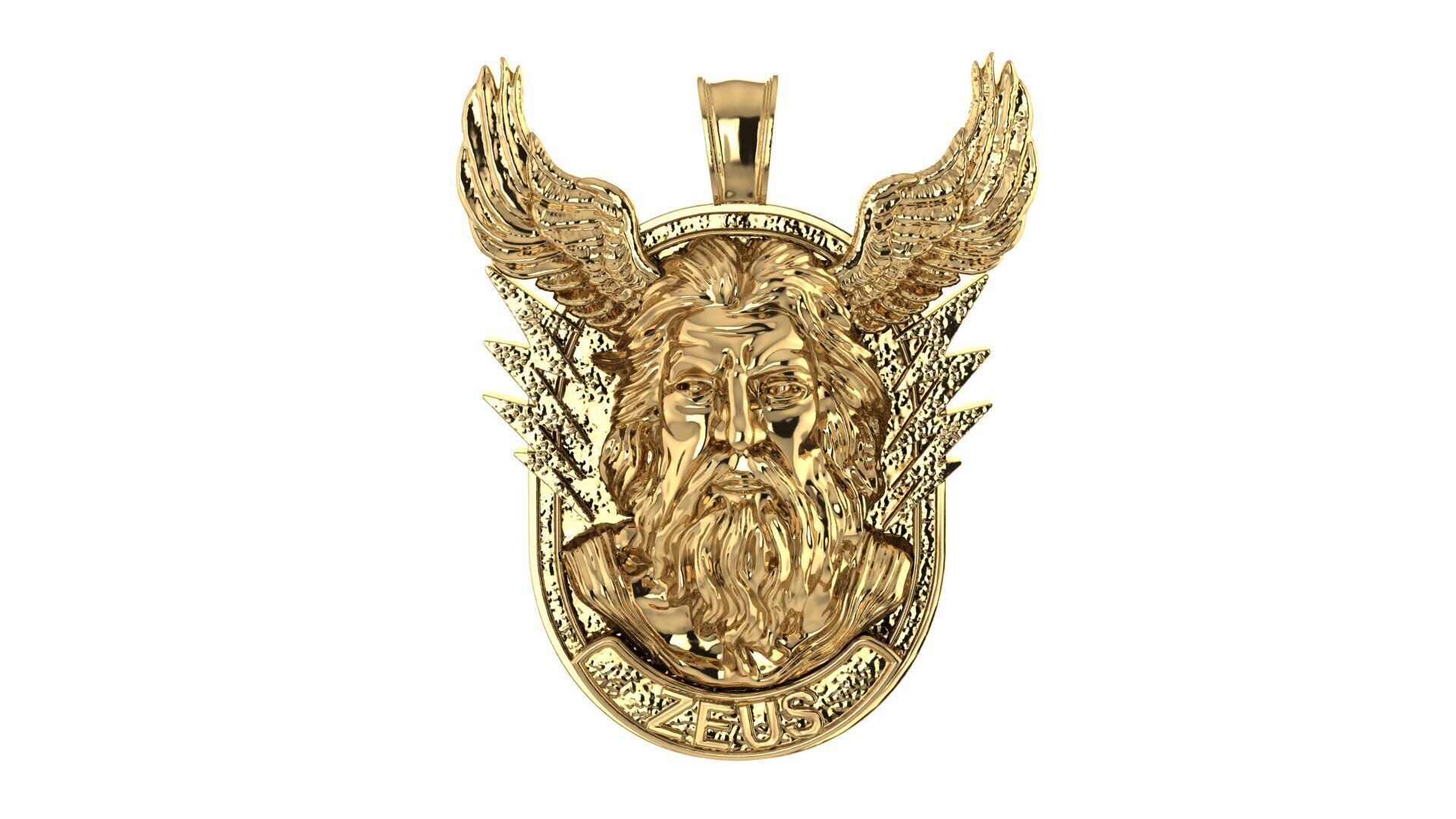 ZEUS NECKLACE  3D print model_11