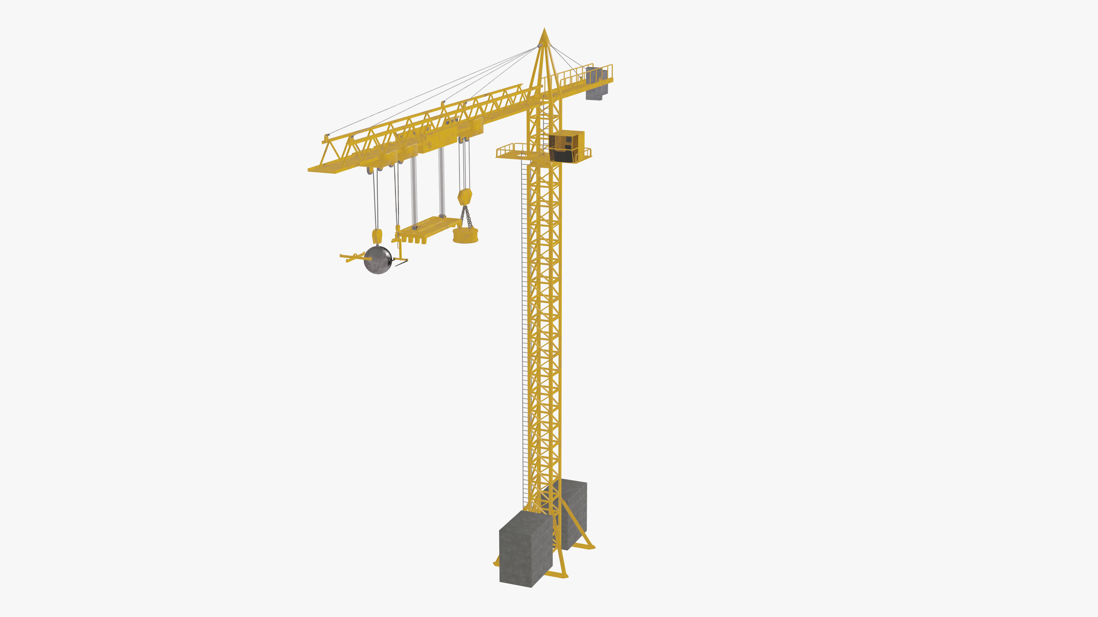Tower Crane 3D model_8