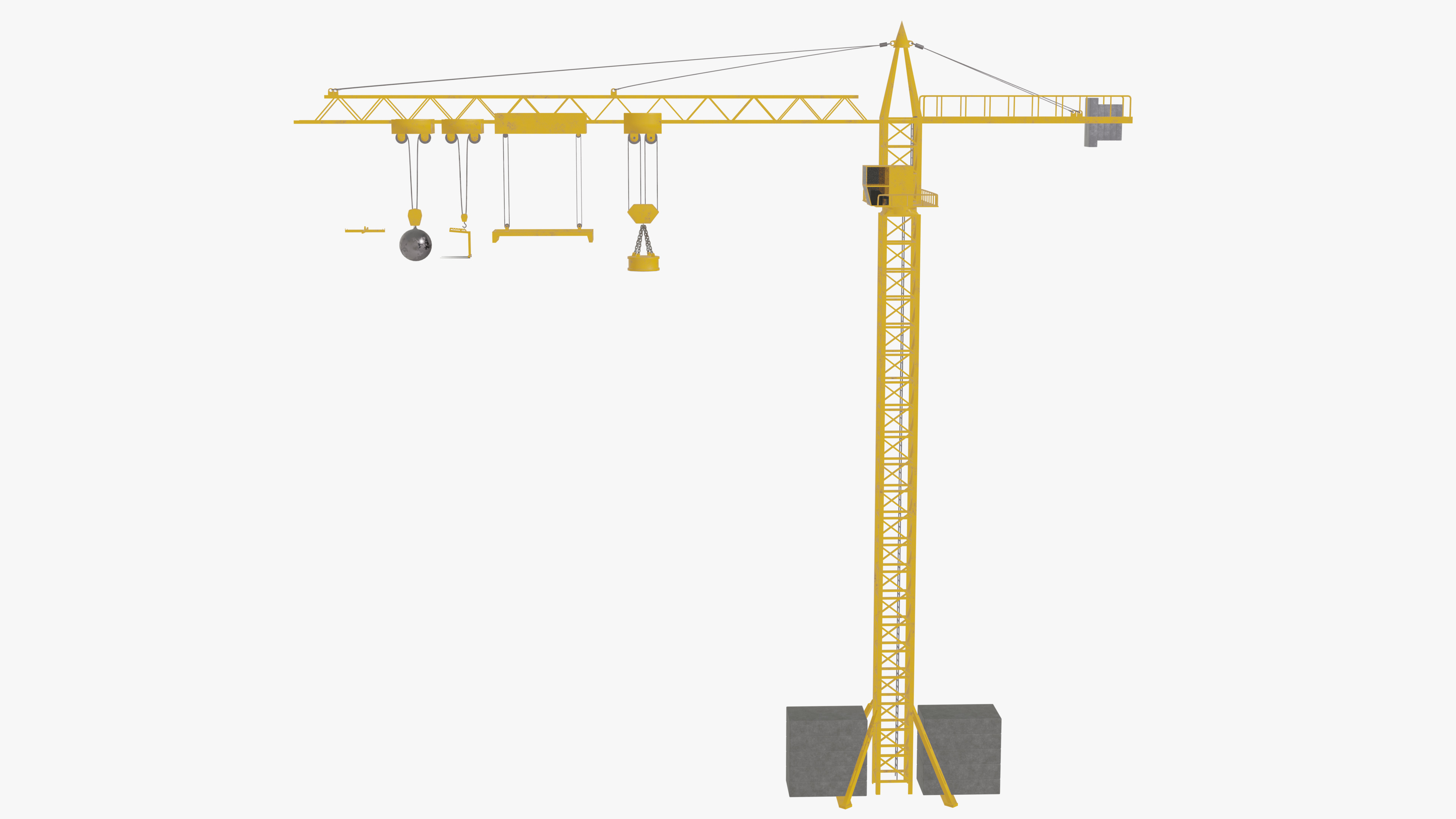 Tower Crane 3D model_10