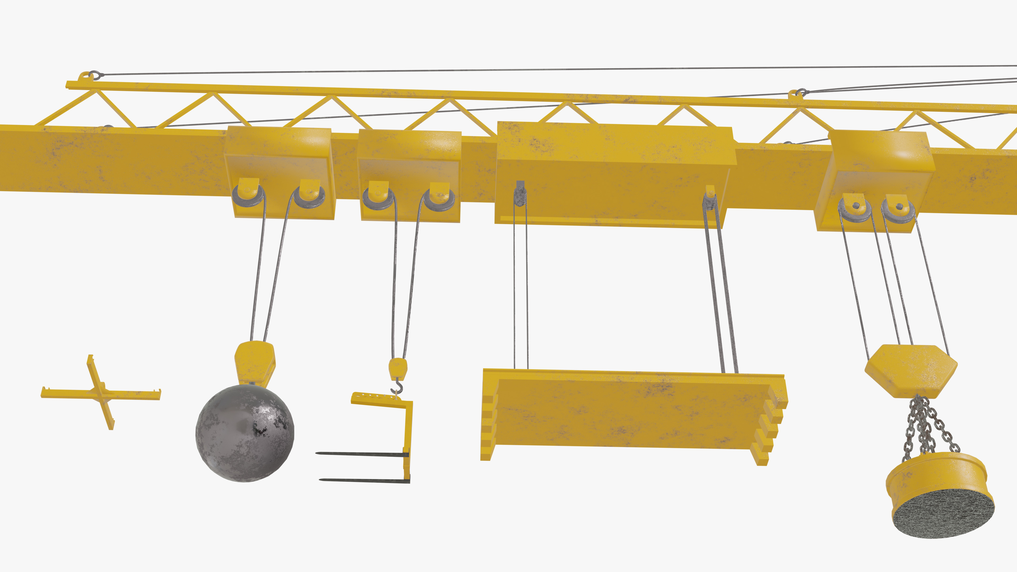 Tower Crane 3D model_1