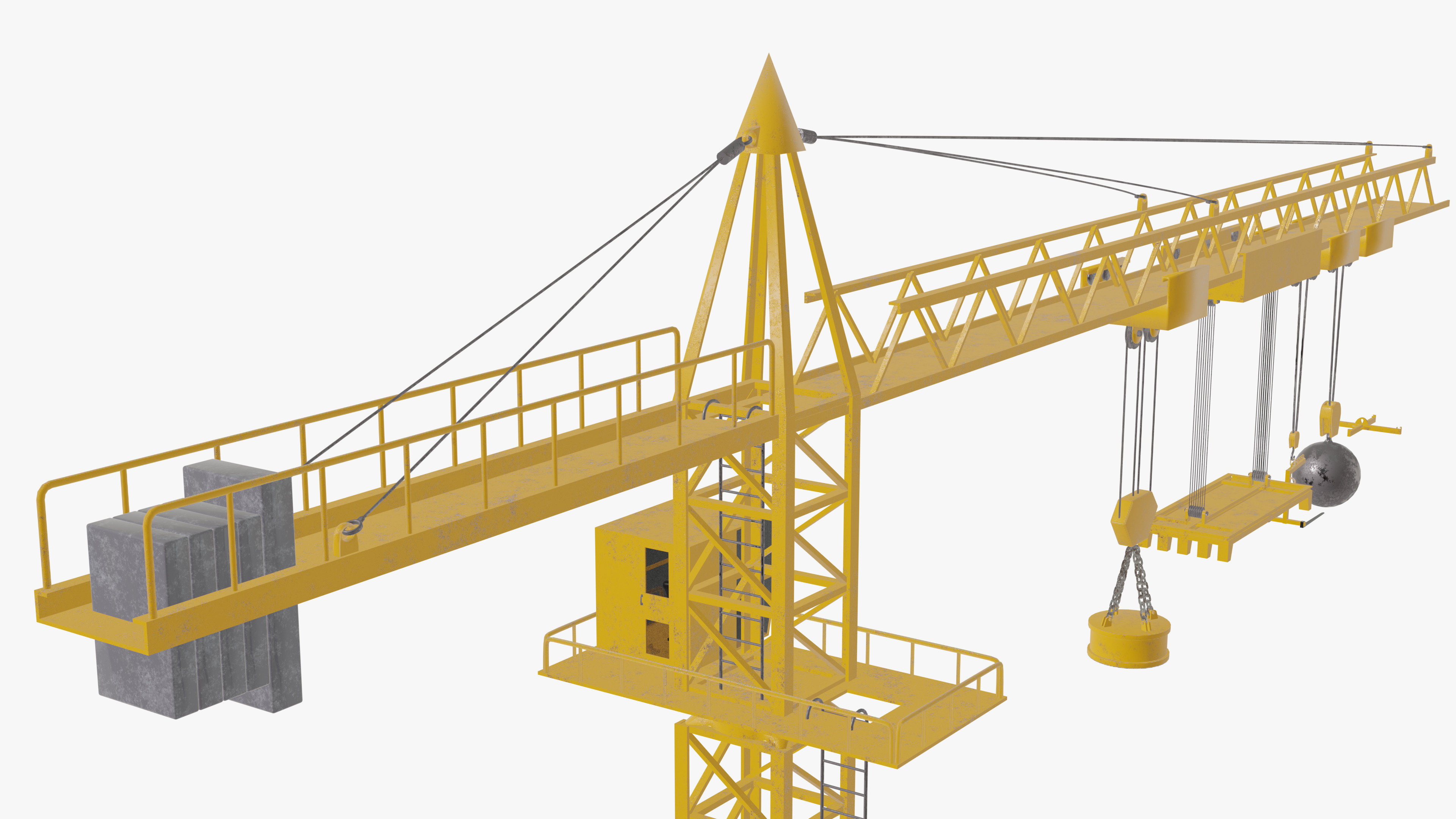 Tower Crane 3D model_5